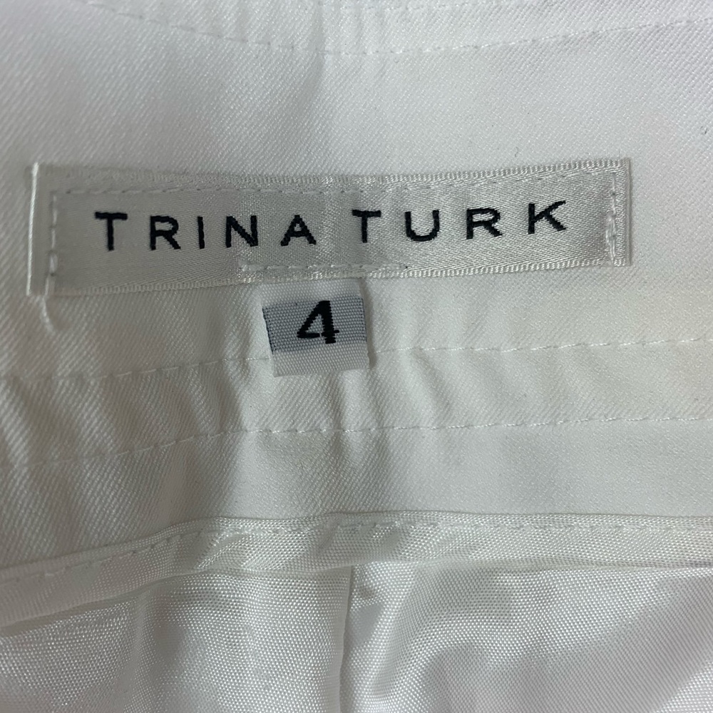 Trina Turk Pants Size 4 White Slacks - Picture 7 of 8